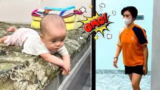 Mom was horrified when Dad let baby Kim almost fall off the bed