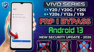 Vivo Y20G/Y20s/Y12s/Y20i Frp Bypass Android 13 Without PC 2024 New Method. 