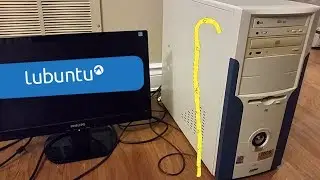 Lubuntu running on a 15+ year old computer