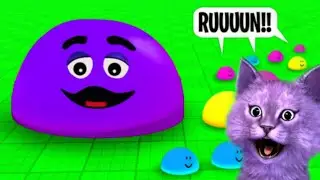КАПЛИ ПЫТАЮТСЯ МЕНЯ УБИТЬ?! // Roblox Eat Blobs Simulator