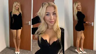 Selina Office Crush | NEW Tight Dress, Walking around the Office in Dress & Heels | Selina Amy