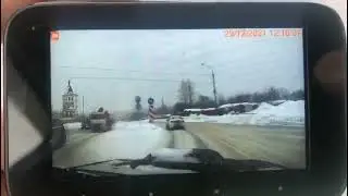 врезался в КАМАЗ