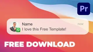 Free Whatsapp Message Motion Graphic | Premiere Pro Mogrt Download