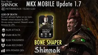 Bone Shaper SHINNOK Review Mortal Kombat x Update 1.7 Android/Ios Mobile