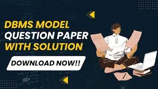 DBMS (vtu) Model Question Paper with Solution || Download Now @SK22257