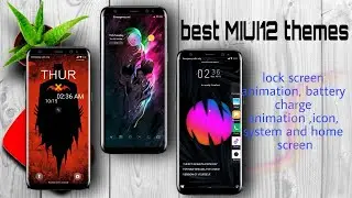 NewMIUI12 themes with lock screen animation, icon animation, home screen animation, system animation