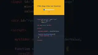 HTML slider and Javascript 