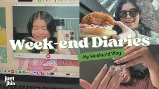 Week-end Diaries | Nails, Burgers, Gardening 💅🌿| Perth Weekend Vlog 👒