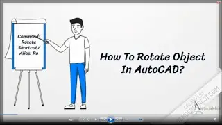 HOW TO ROTATE OBJECT IN AUTOCAD ? (HINDI)