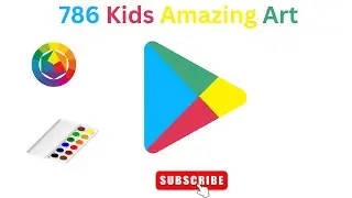 How to draw play store logo in ms paint # logo drawing easy