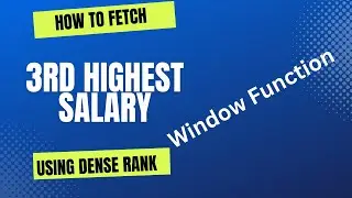 How to find 3rd highest record using Dense Rank method in oracle|Dense Rank explanation Easy Method