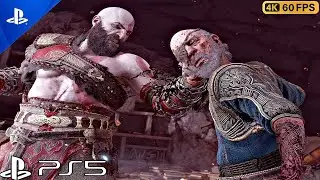 God of War 5 Ragnarok - ODIN Vs Kratos Boss Fight & Death Scene PS5 (4K 60FPS) Final Boss |
