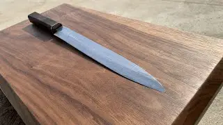Make a Yanagiba(Sushi knife) by my Son