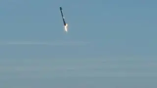 Первая ступень ракеты Falcon 9 упала в воду