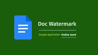 📄Google Doc | Watermark The Document💧
