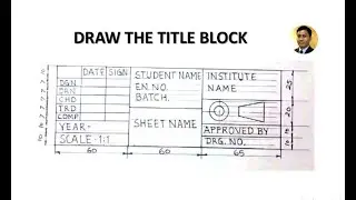 How to draw Title Block | BED | Engineering Drawing