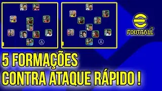 MELHORES FORMAÇÕES PARA CONTRA ATAQUE RÁPIDO no EFOOTBALL 2023 MOBILE