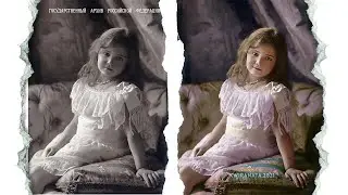 Colouring Maria Nicholaevna Romanov using Photoshop | History Romanov in colour