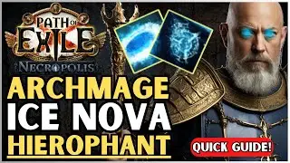 Archmage Ice Nova of Frostbolt Hierophant Path of Exile | Build Guide | Necropolis | 3.24