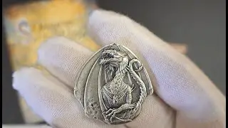 2023 Fiji 1oz Silver High Relief Egyptian Dragon Coin