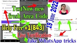 How to create fake WhatsApp account/Fake us number for WhatsApp/TextNow area code problems solve