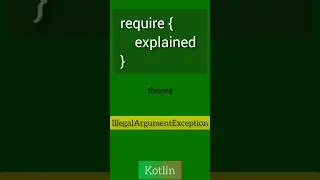 require( ) function  throw illegalArgumentException 