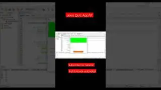 Java Quiz App #shorts