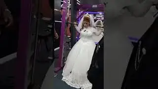 The strangest bride in Egypt, the wrestling champion, trained on iron the night she entered