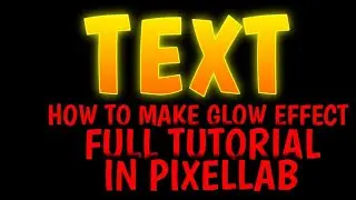 How to make glowing text || pixellab tutorial || Nkm pattern