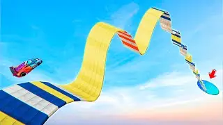 GTA 5 IMPOSSIBLE WAVY MEGA RAMP | No Commentary | No Copyright Gameplay 4K 60FPS | Free To Use