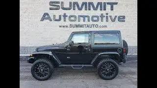 2015 JEEP WRANGLER 2 DOOR SAHARA BLACK WALK AROUND REVIEW 10550 SOLD! www.SUMMITAUTO.com
