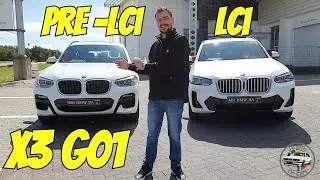 2021 VS 2023 BMW X3 G01 LCI