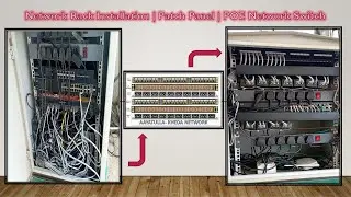 ISP Network Rack Installation | Patch Panel | POE Network Switch