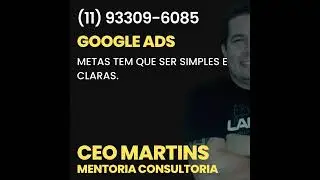 MARTINS - METAS TEM QUE SER SIMPLES E CLARAS.