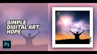 Simple Digital Art 'HOPE' | TIMELAPSE