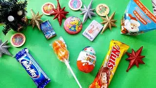 ASMR Chocolates Set Bars Nuts & MilkyWay Unboxing! Mystery Sound. Subscribe! Kiss!