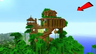 Minecraft: How To Build a JUNGLE Village / TreeHouse Tutorial [ How to make ]