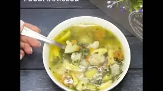Гречневый суп с галушками без мяса
