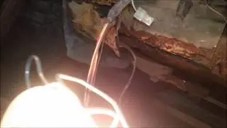 зелёный ваз 2110 2ч.  ремонт пола, вод. стор.
