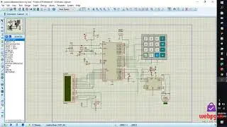 circuit diagram of password based door lock system using 8051 on protuse