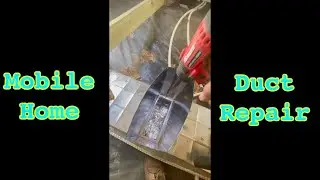 Mobile Home Vent Duct Repair #diy #mobilehomeremodel #hvac #homestead