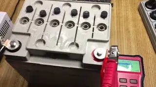 Батарея AGM Volta, долив воды, заряд, сопротивление.