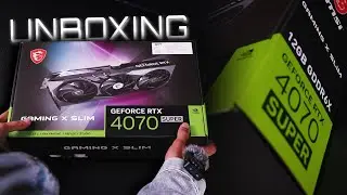 ( ASMR ) MSI RTX 4070 SUPER GAMING X SLIM - Unboxing | SMC International