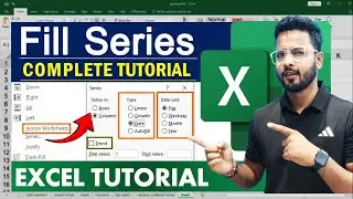 Excel Tutorial For Beginners : Fill Series Complete Tutorial | Microsoft Excel