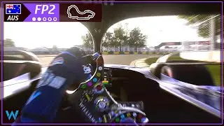 AUSTRALIAN GP (Practice 2) F1 2023 Career Mode | Cockpit View *no comments - Williams FW45