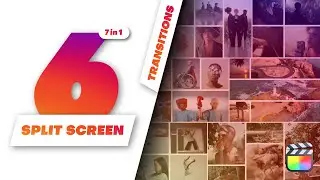 Create Stunning Multiscreen Transitions With This 6 Split Screen | Final Cut Pro Template Tutorial