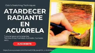 Cómo Pintar un Atardecer en Acuarela: Guía Fácil para Principiantes Paso a Paso