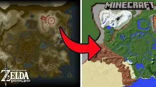 I made Breath of the wild's Map in Minecraft! - Part 2