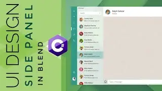 WPF Tutorial : Side Panel animation in Visual studio blend 2017 | Side Panel Animation | WhatsApp