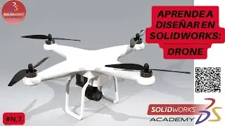SOLIDWORKS TUTORIAL | #N7 DRON DJI 😍| TUTORIAL SOLIDWORKS PASO A PASO 🏆